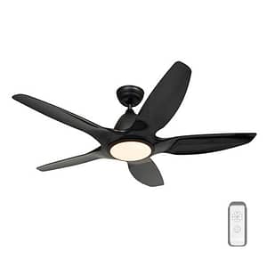9015 - Avia Led 5 Blade Black Ceiling Fan