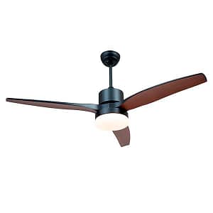 8808 - Wayfarer Led 3 Blade Dark Wood Ceiling Fan