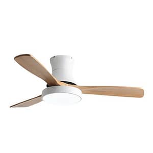 8813FW - Wood Color Blade Decorative LED Ceiling Fan Light